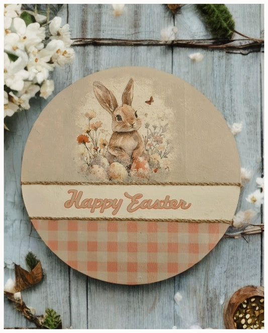 'Happy Easter' sign (Diameter 30cm)
